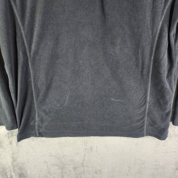 Mens Black Columbia Fleece Pullover Sweatshirt Long Sleeve 1/2 Zip Size XL - Picture 4 of 12